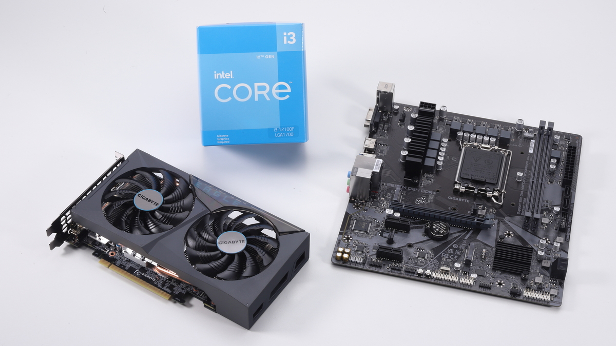コスパ最強、Core i3-12100F/GeForce RTX 3050の性能をGIGABYTE B660M