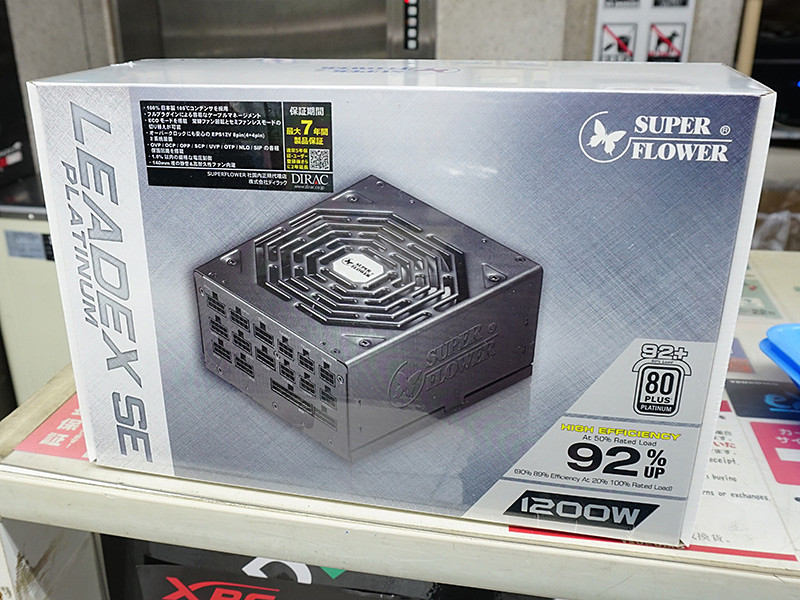 SUPER FLOWERの80PLUS PLATINUM電源「LEADEX PLATINUM SE 1200W」が