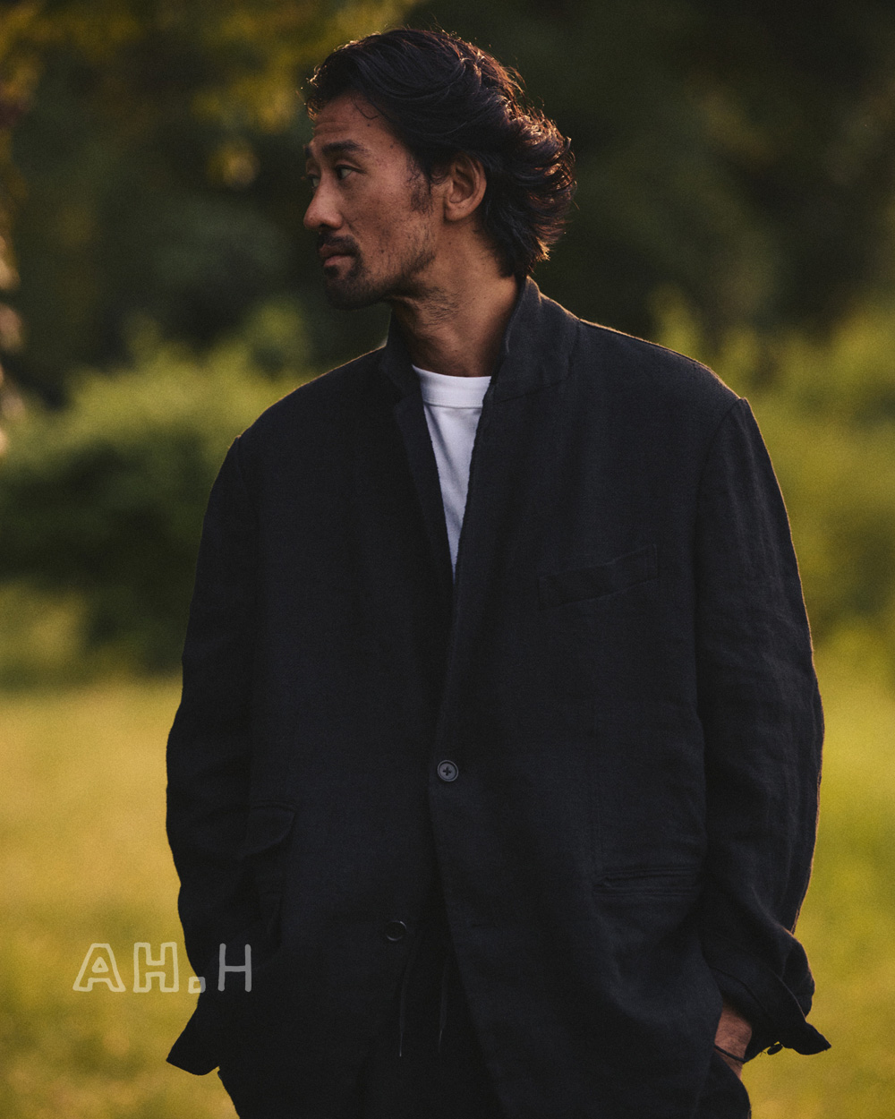 cahlumn ウール セットアップ ジャケット パンツ AH.H 長谷川昭雄 気になる服とか人とか。Vol.58 濃紺のセットアップを着たくなって
