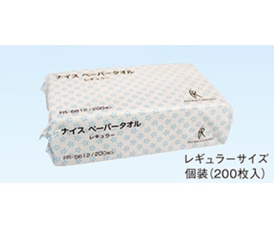 68-9393-51 ナイスペーパータオル レギュラー 1ケース（200枚×70袋入