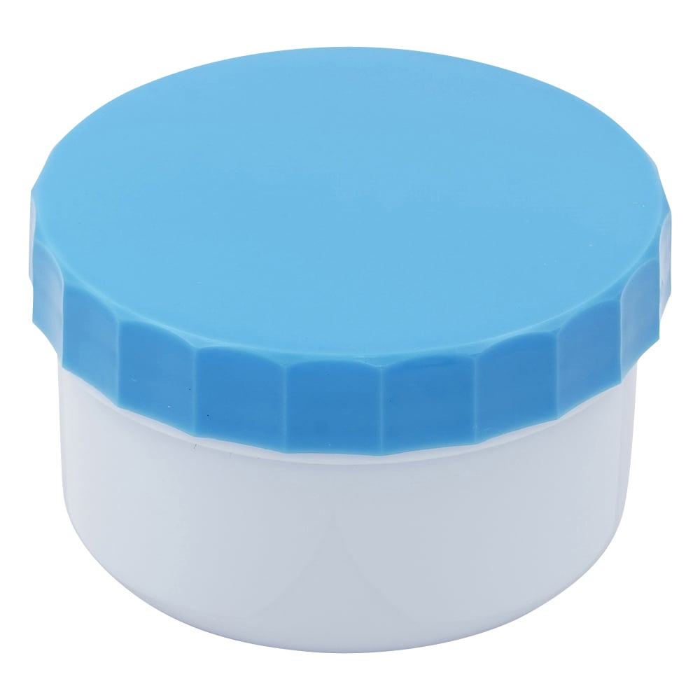 0-8173-05 プラ軟こう壺（深型）55mL 50個 青 50 【AXEL】 アズワン