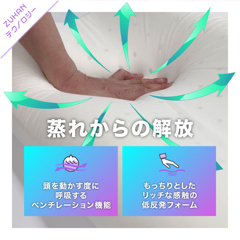 フランスベッド ズカンピロー ZUKAN PILLOW 冷たい 放熱機能 専用