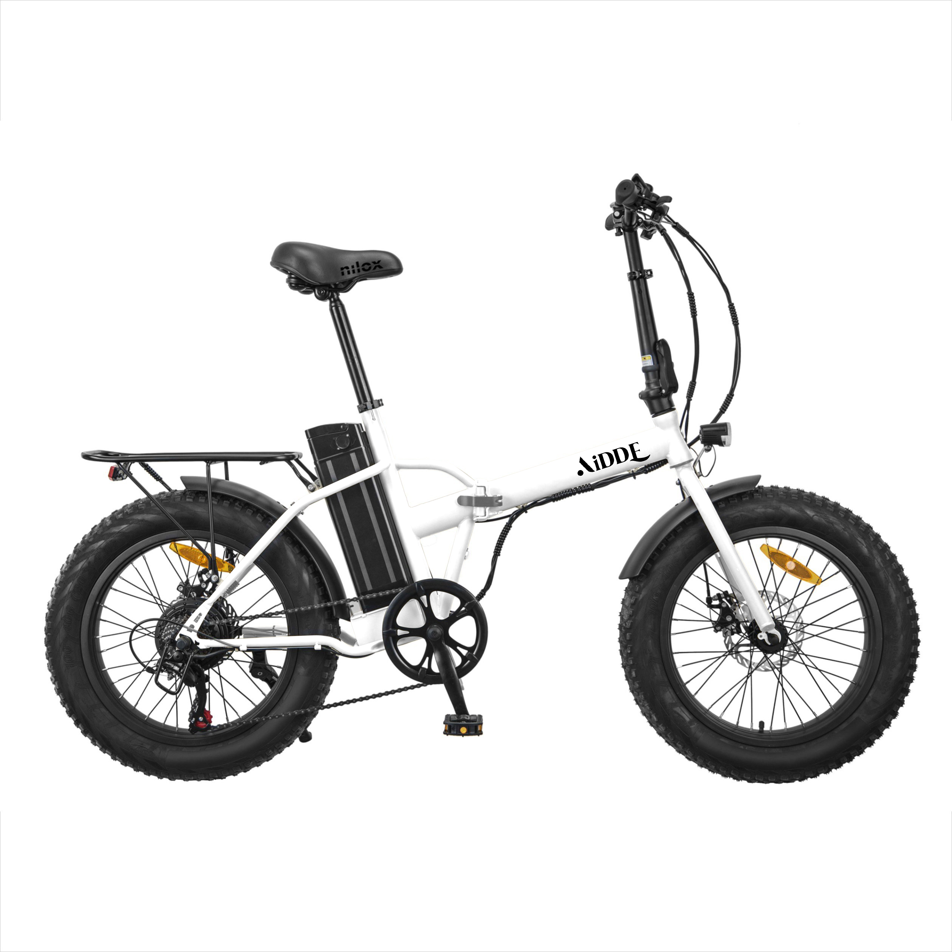 AiDDE 電動自転車 折りたたみ式 20インチ 最大走行距離80㎞ 7.8AH大