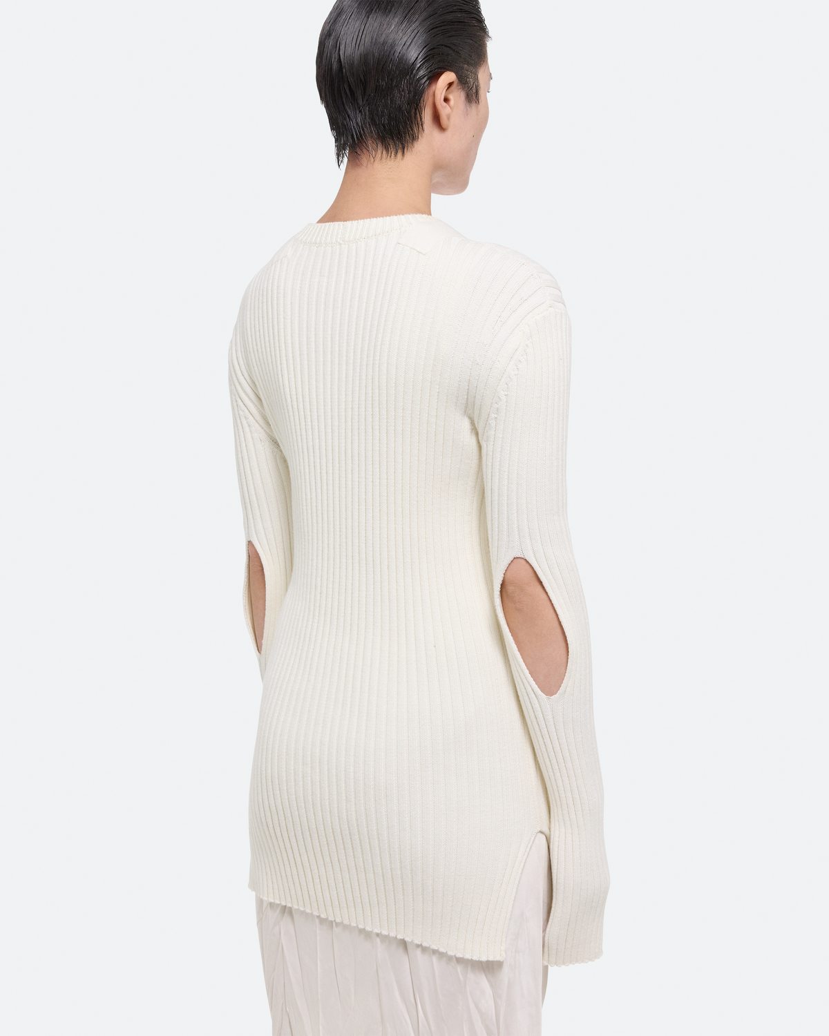 Helmut Lang Ribbed Long-Sleeve Top | HELMUTLANG.COM