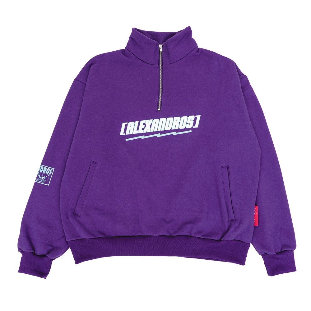 SPRING SALE】2023 Winter Fest. Half Zip Sweat (Purple