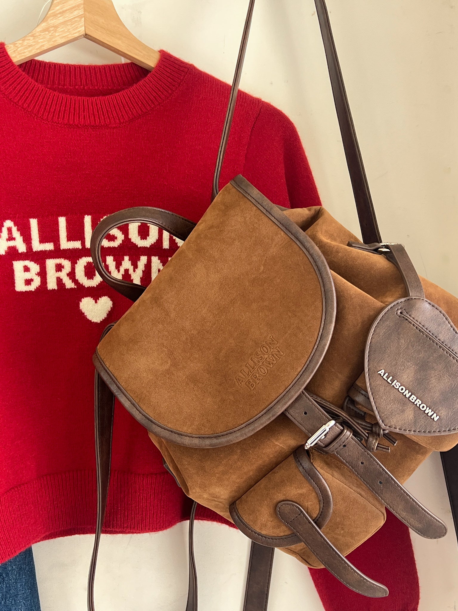 Brownie Suede Backpack – ALLISON BROWN
