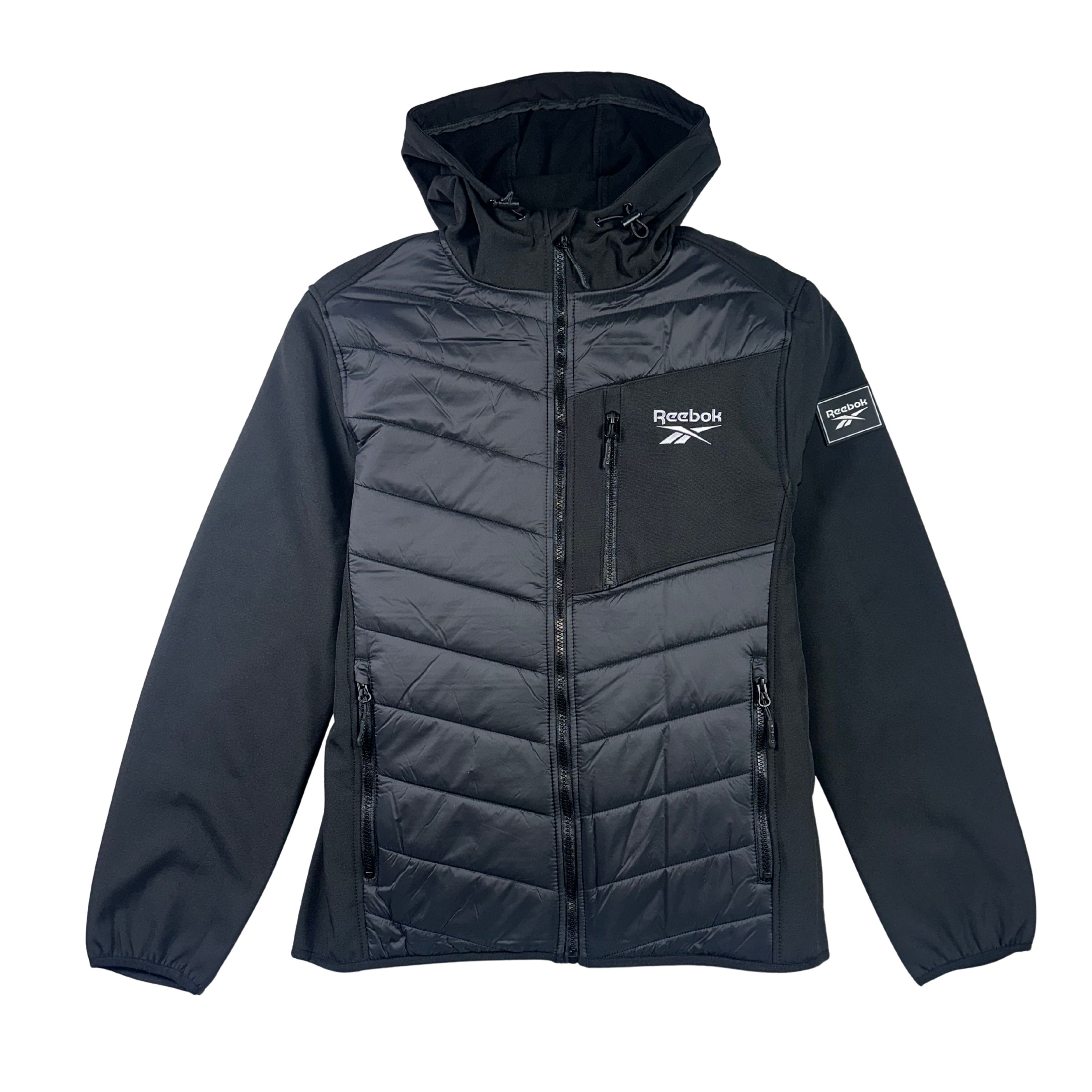 Reebok Soft Woven Quilted Hooded Jacket - Men's - Als.com