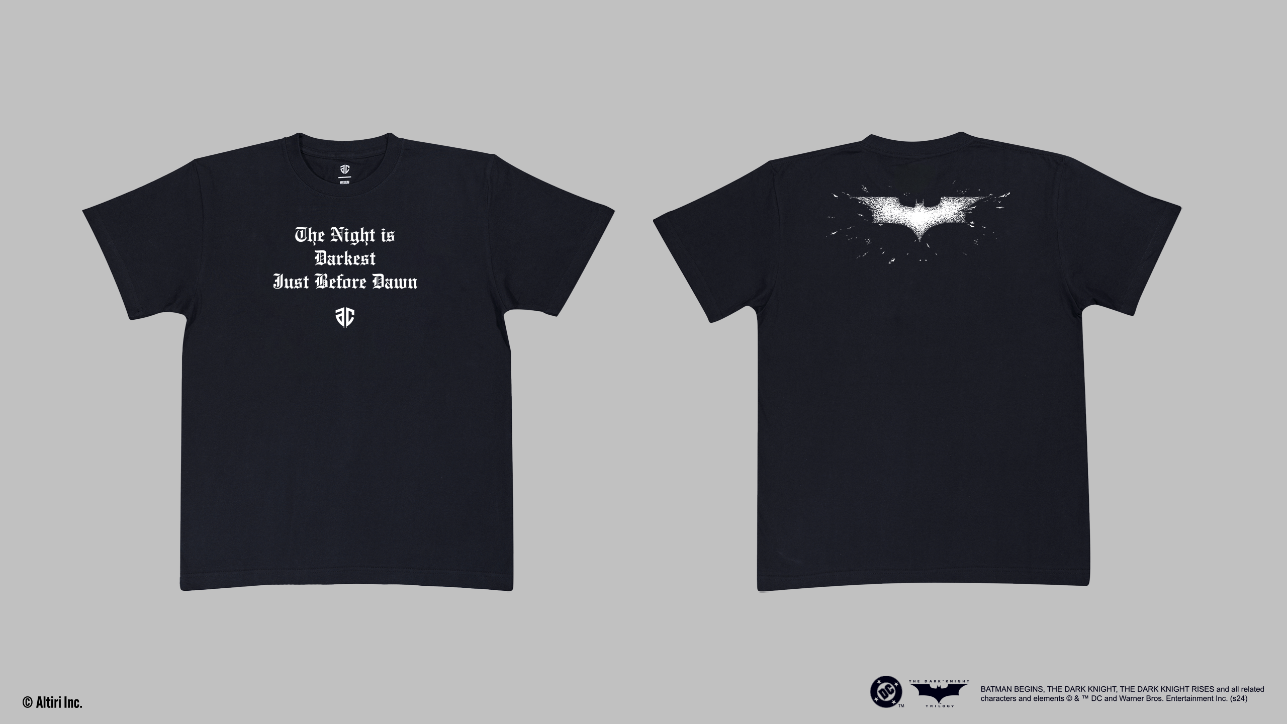 s*u様 最安値 LYFT × BATMANコラボ ダークナイト Tシャツ Lサ Black