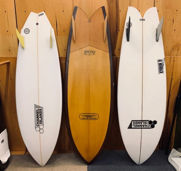 CI FISH」「TWIN FIN」「EVEN KEEL」フィッシュ＆ツインフィン