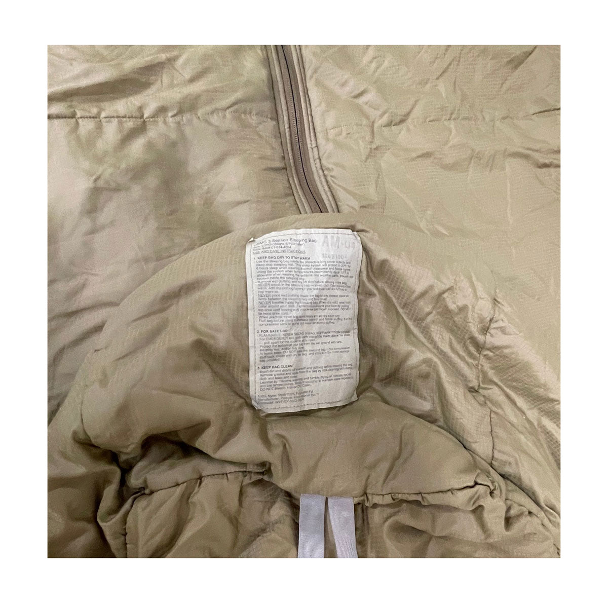 USMC 3 Season Sleeping Bag Coyote Brown Size X-Long | Ammo Can Man