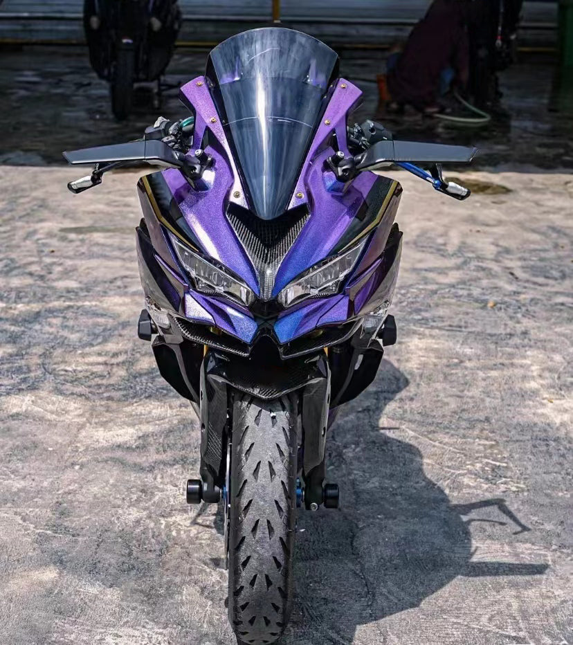 Amotopart 2019-2025 Kawasaki Ninja ZX25R ZX4R ZX4RR Gradient Purple&Bl