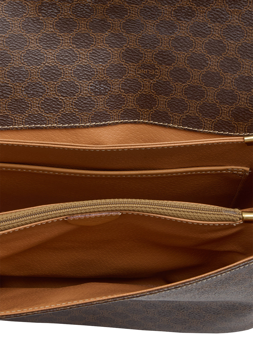 CELINE マカダム柄ベルトショルダーバッグ