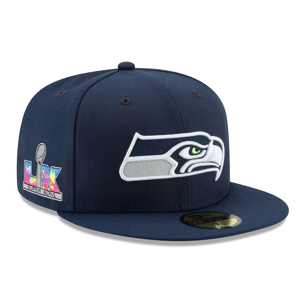 第60回スーパーボウル進出記念 海外取寄 ニューエラ 59FIFTY シアトル
