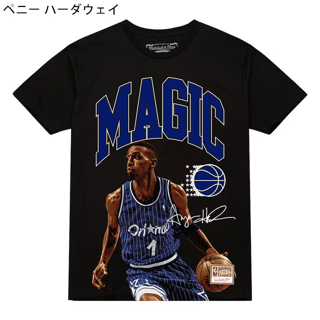 海外取寄 ミッチェルネス NBA Tシャツ HARDWOOD CLASSIC PLAYER ARCH T