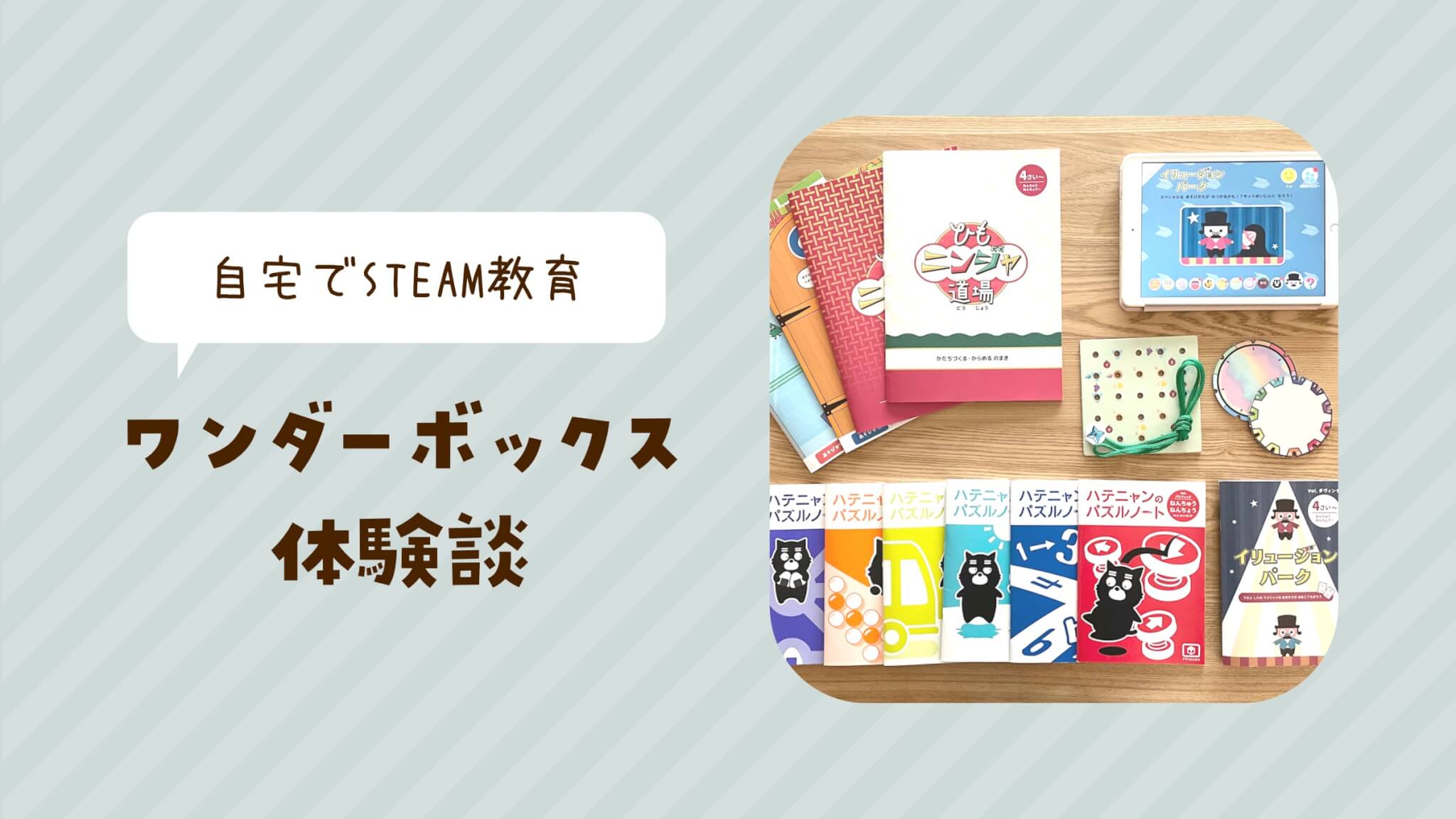 ワンダーボックスの口コミ・評判】5歳が今話題のSTEAM教育を受講