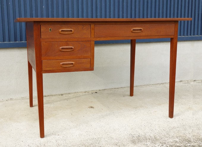 北欧ヴィンテージ片袖デスク幅120cm｜アンバーデザイン