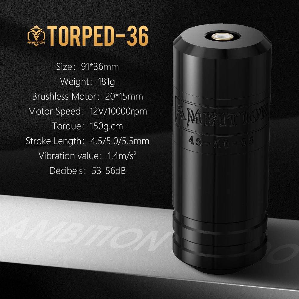Ambition Torped 36mm Rotary Tattoo Pen Machine