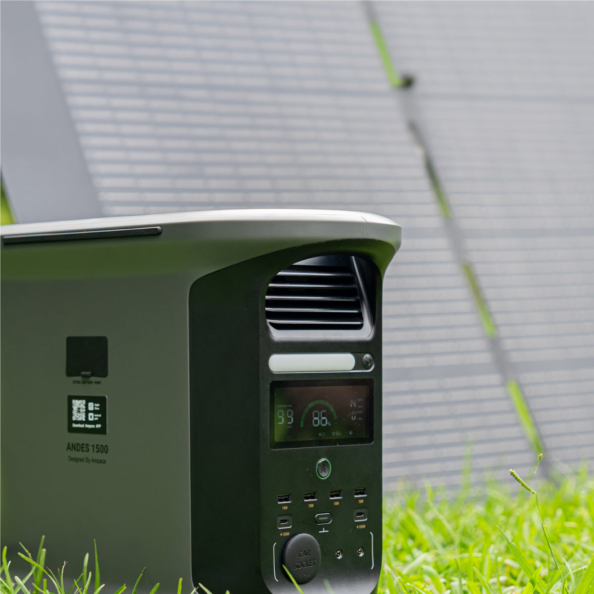 Ampace Andes 1500 ポータブル電源 - 高容量1500Wh アウトドア対応・長