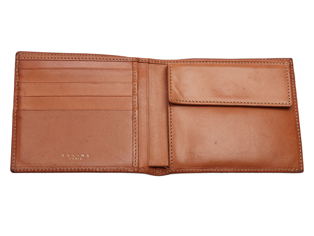 Céline Vintage Brown Triomphe Canvas Bifold Wallet - Ann's