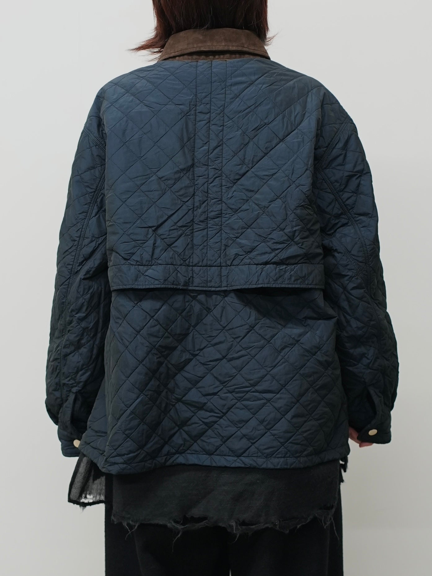 NYLON QUILTING JACKET(NAVY) – ANCELLM