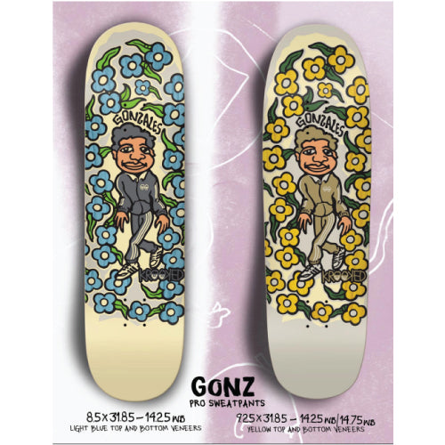 Krooked Gonz Sweatpants Skateboard Deck 8.5