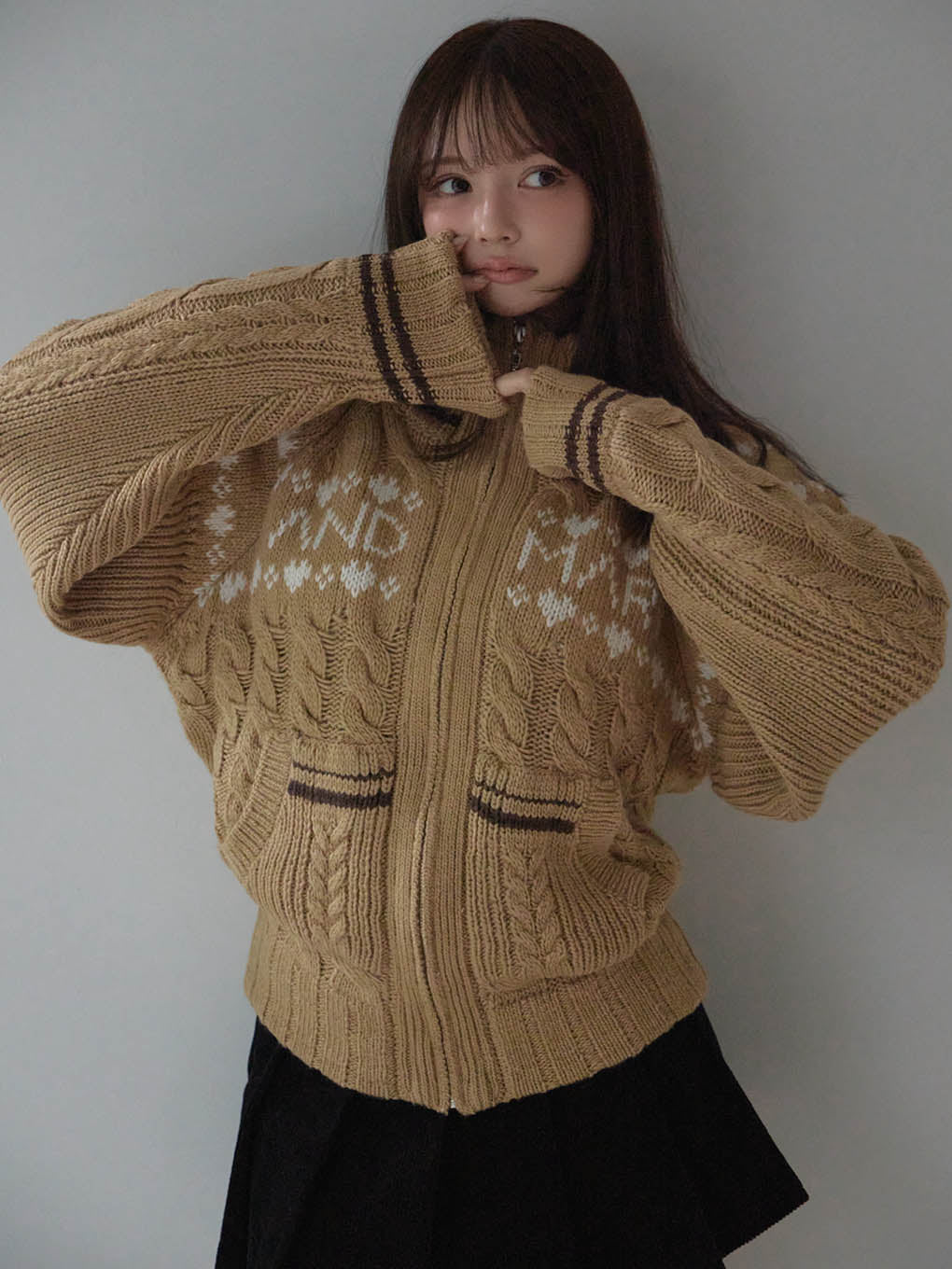 ANDMARY】Amanda pleats skirt