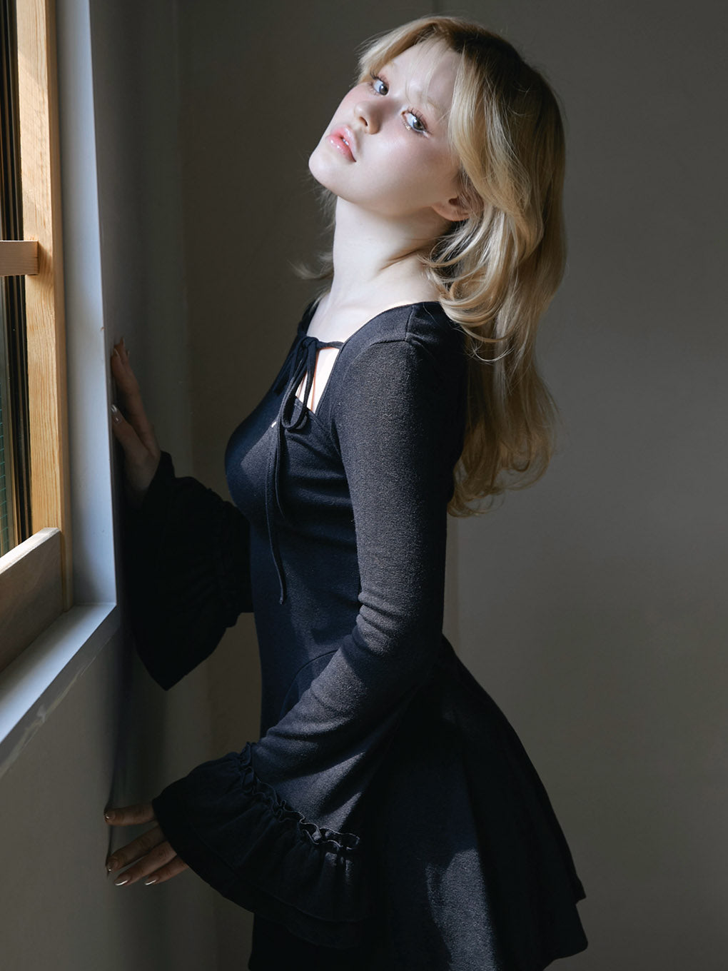 ANDMARY Nina mini dress グレー - ワンピース andmary Nina mini