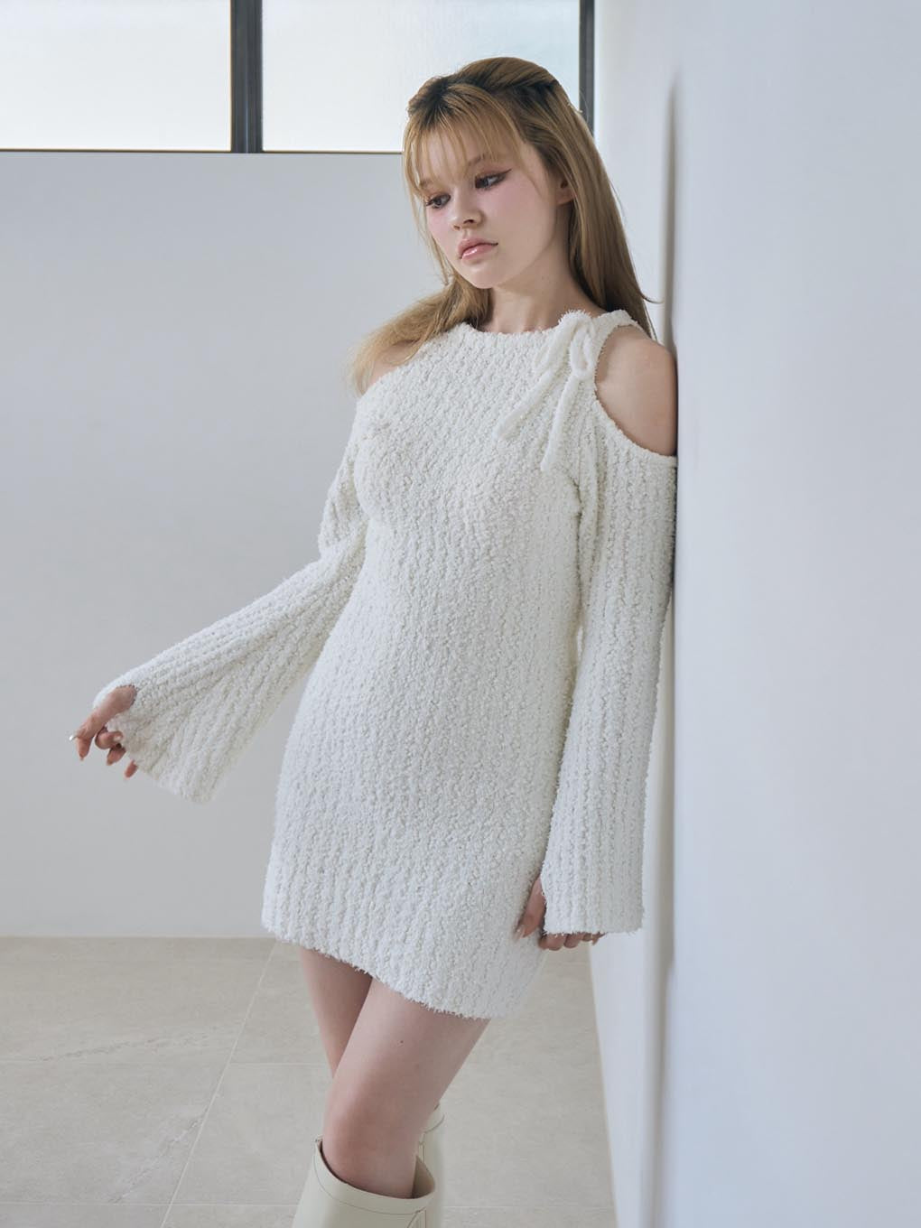 ANDMARY】Nora knit mini dress