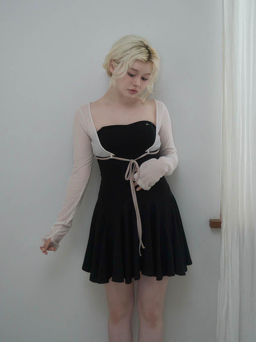 ANDMARY】Lona ribbon mini dress