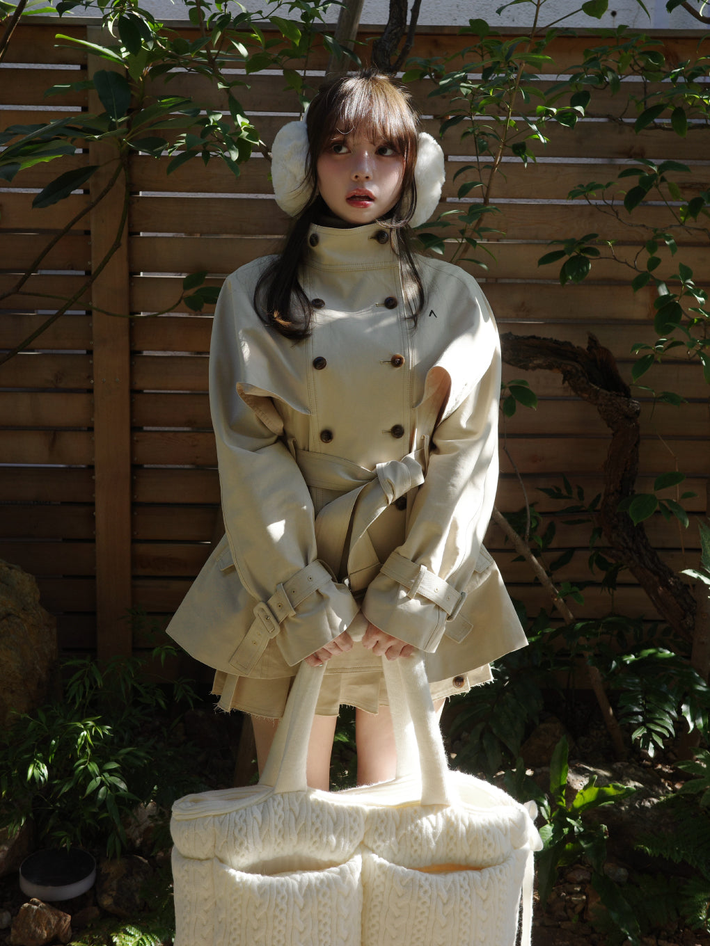ANDMARY】Blair trench pleats skirt