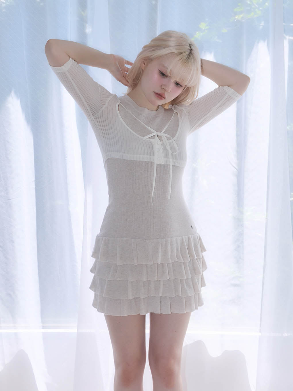 ANDMARY】Sophia frill set dress