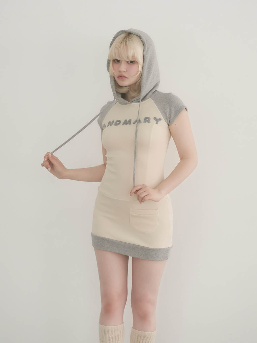ワンピース ANDMARY Mary logo mini dress ワンピース ANDMARY ANDMARY