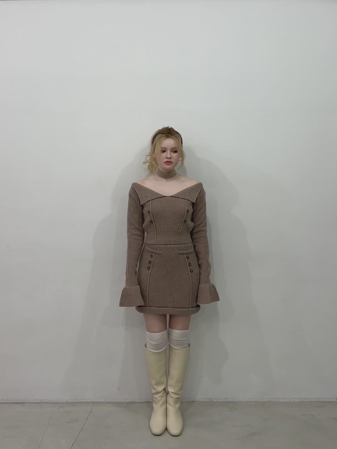 andmary フローラニットセットアップ