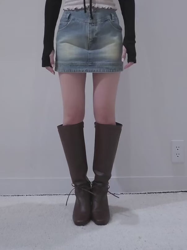 ANDMARY】Jenny denim mini skirt