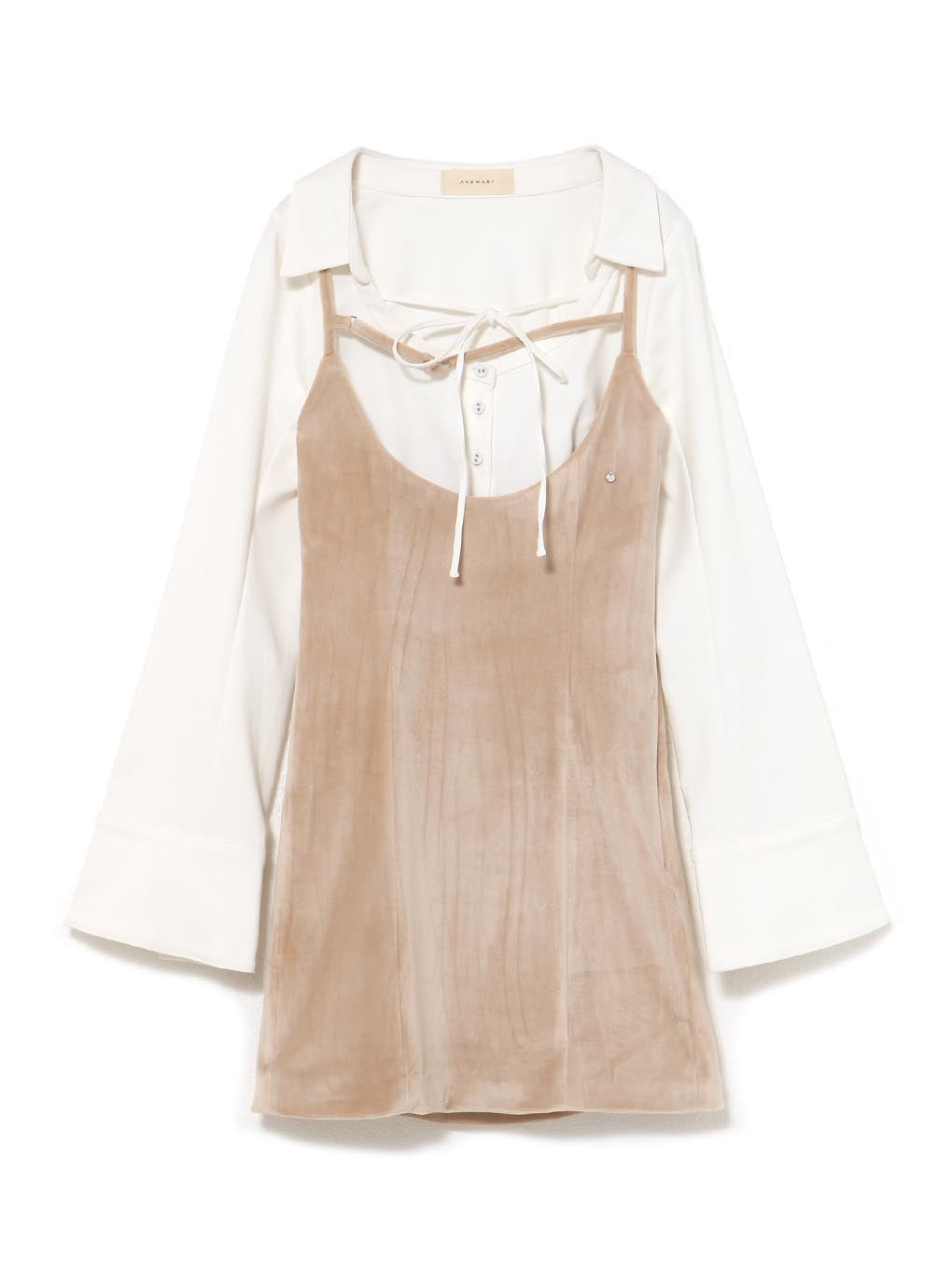 ANDMARY】Betty velour mini dress