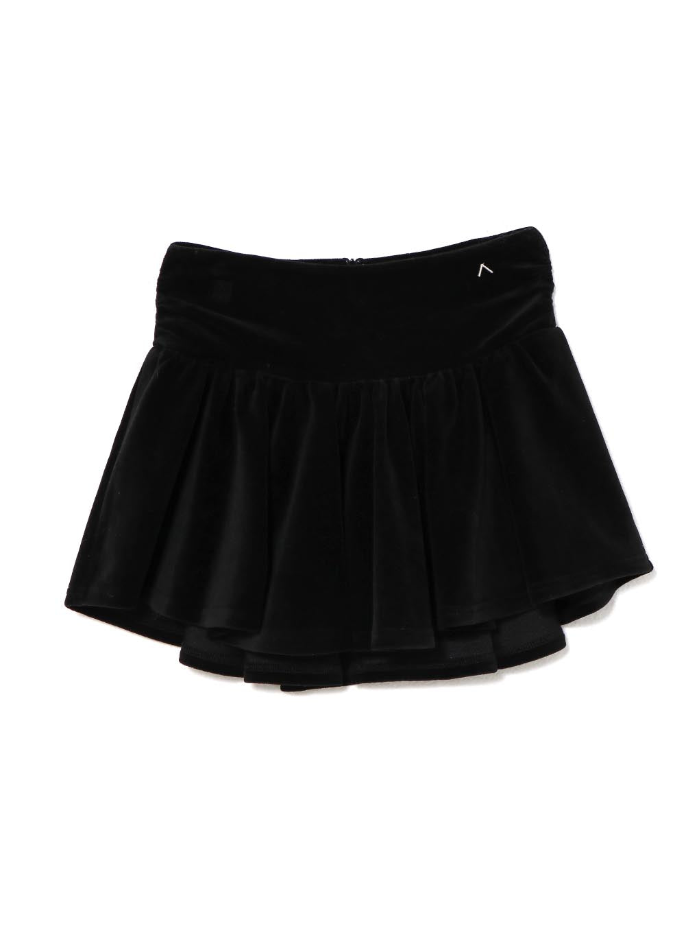 ANDMARY】Silky velor mini skirt