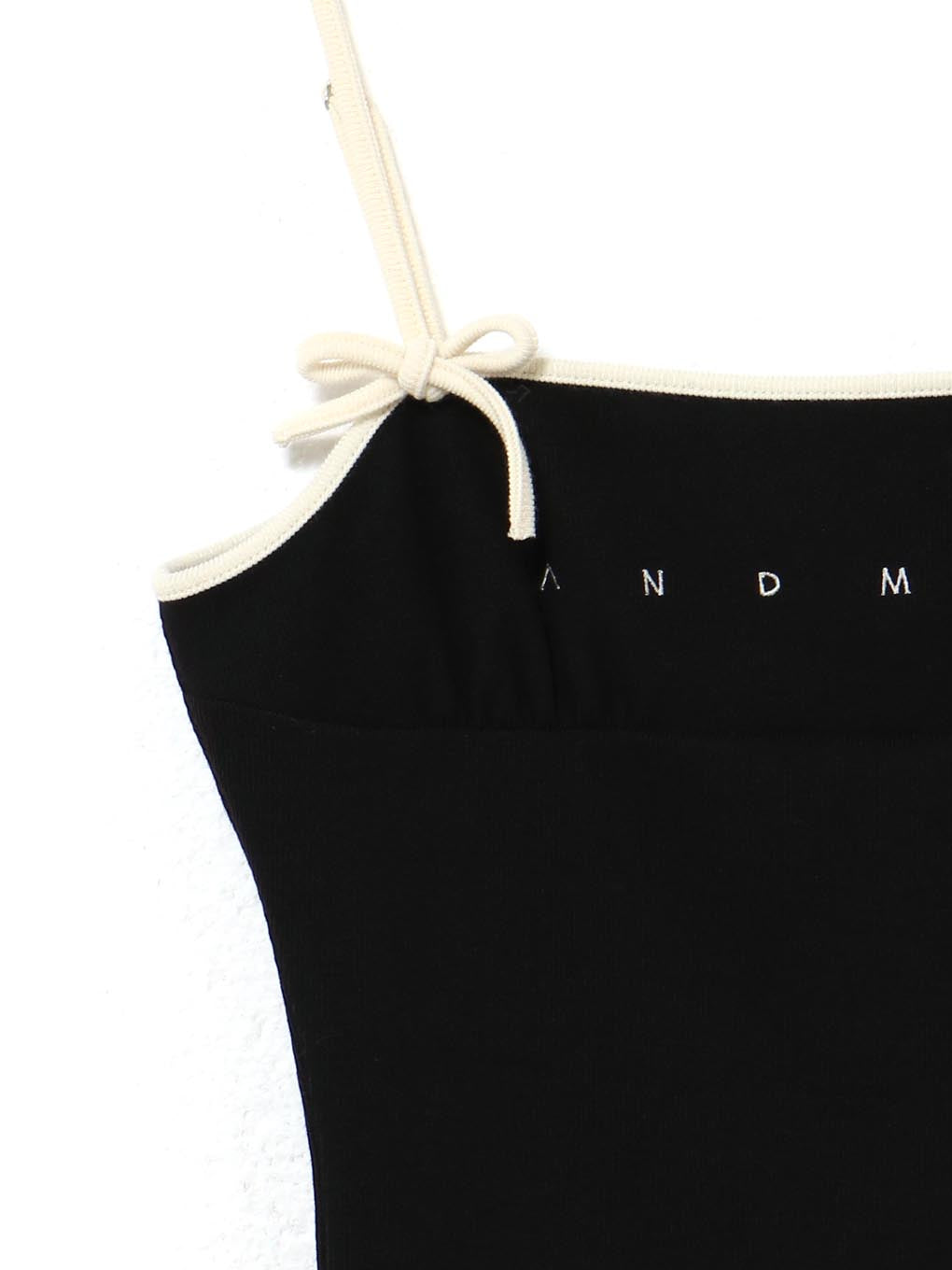 andmary Adele ribbon tank 黒 Adele ribbon tank andmary BLACK Adele