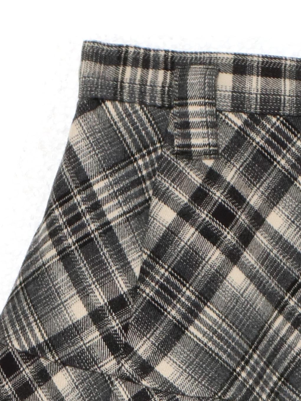 ANDMARY】Coco check mini pleats skirt