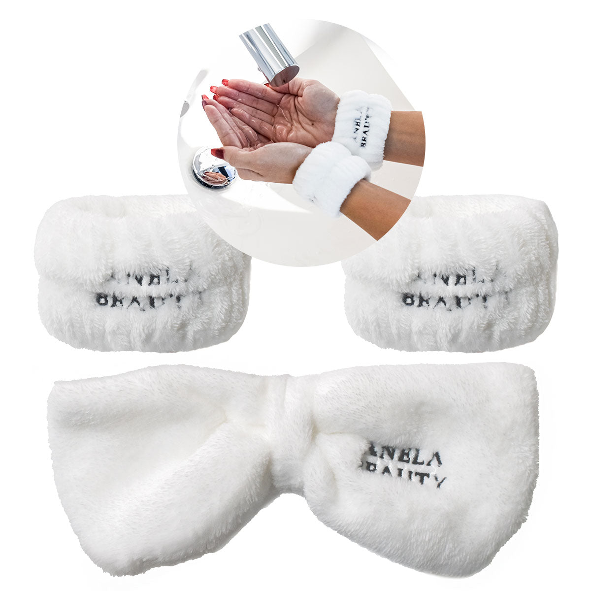 クレンジング＆洗顔セット【ヘアバンド＆リストバンド付き】