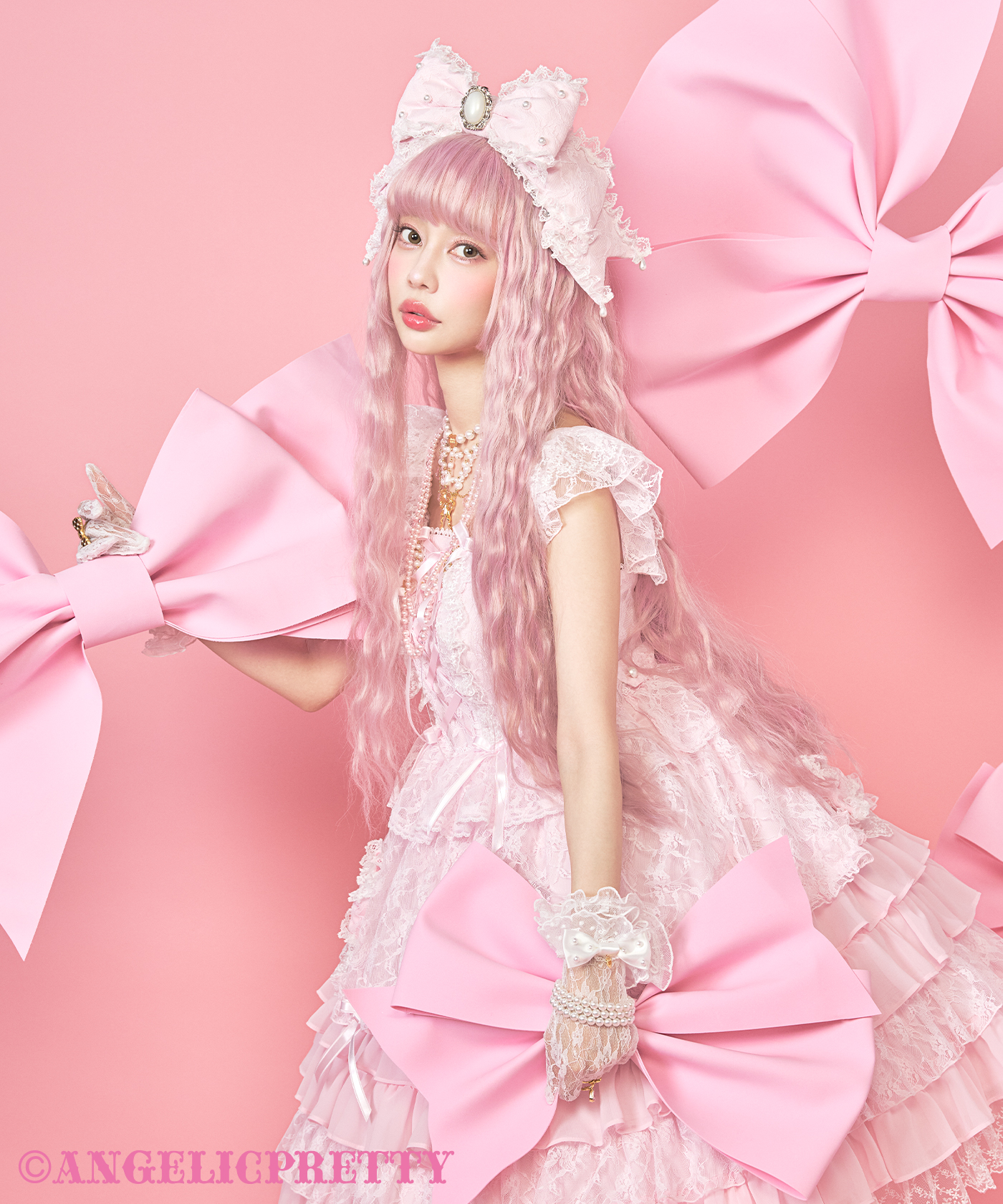 アンジェリックプリティ クレッシェンドティアード ラベンダー フリル