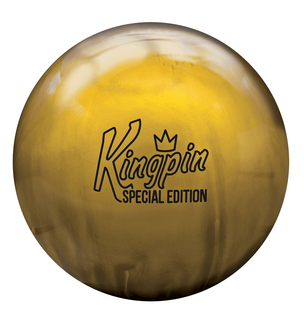 Brunswick Kingpin Gold Special Edition Bowling Ball + FREE