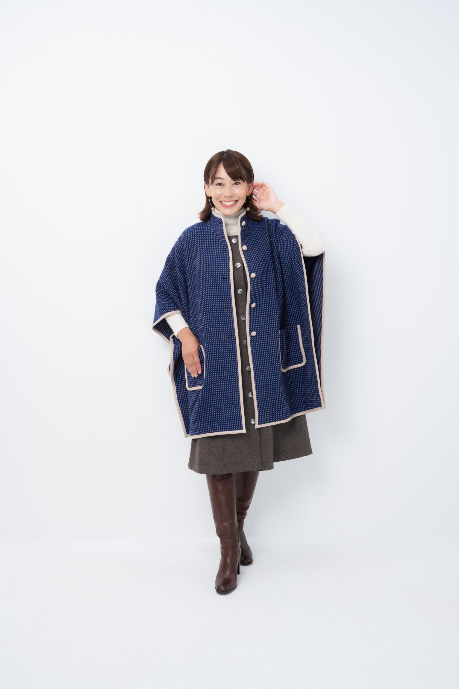 イタリアンツイードポンチョコート – Anttis アンティス