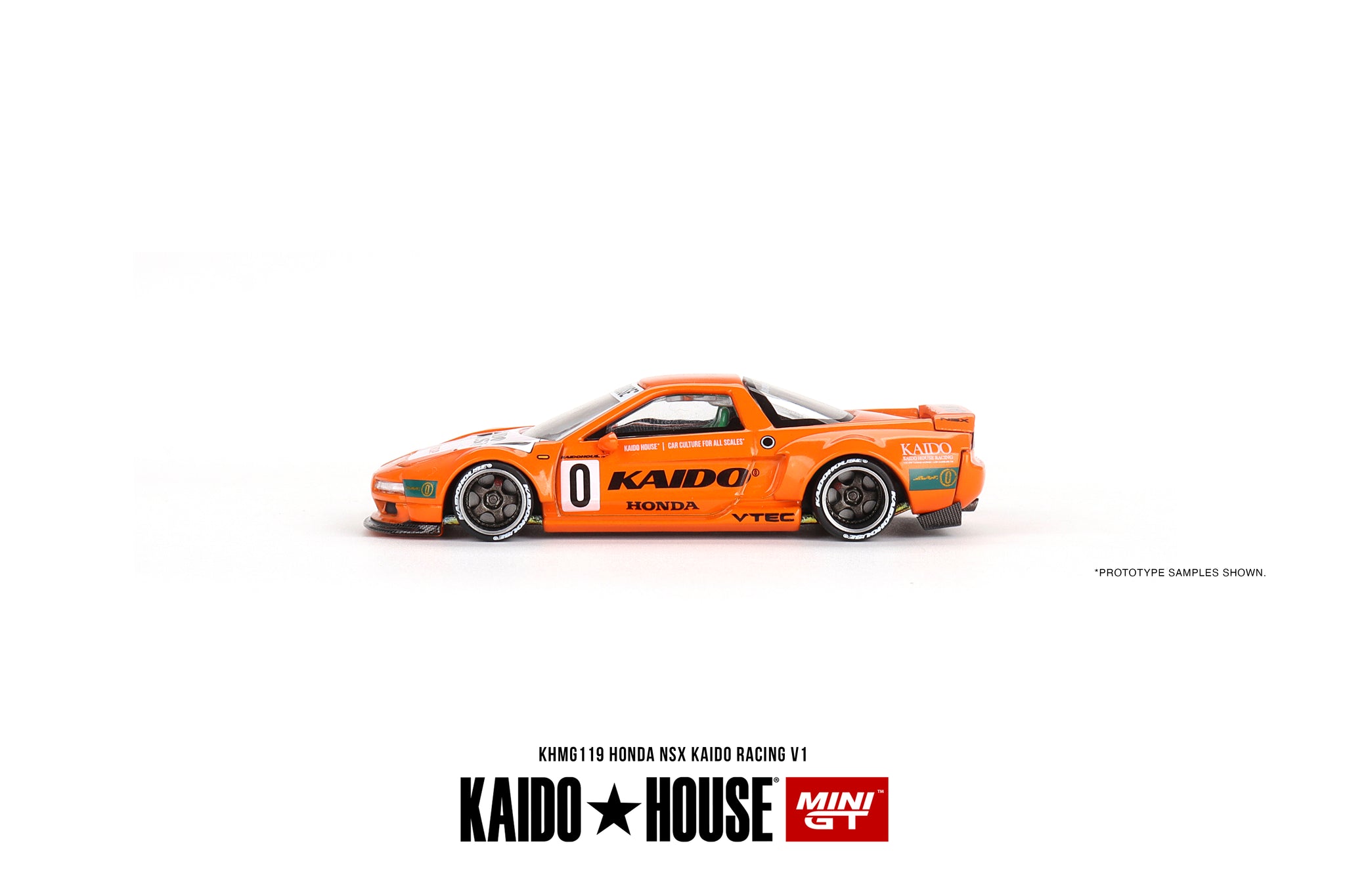 1:64 Honda NSX Kaido Racing V1 Orange -- Kaido House x Mini GT KHMG119