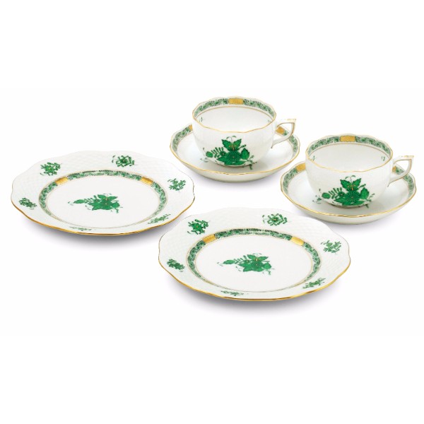 ヘレンド アポニー・グリーン ペアティータイムセット | antina for