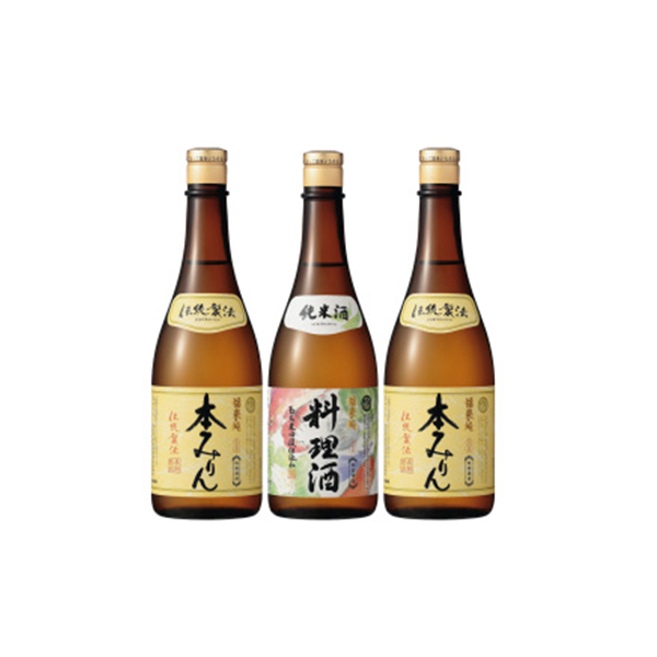 白扇酒造 / 伝統製法熟成本みりん2本・料理酒1本セットを贈るなら