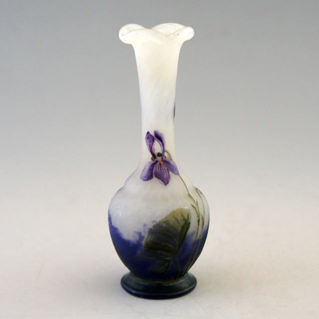 n*1様 ドーム ヒナゲシ文花器 花器 箱付き アールヌーボー ドーム兄弟