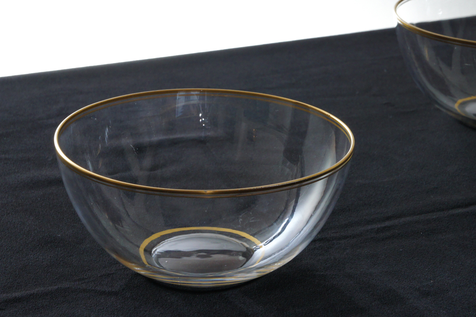 オールドバカラ「縁見込金彩 4.5寸鉢 6客組」《アンティックかとう》