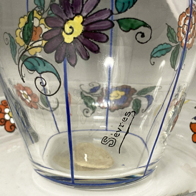 CRISTAL DE SEVRES「花文水差しセット」《アンティックかとう》