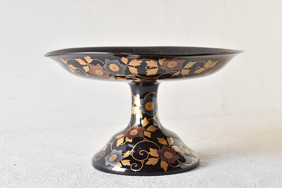 鉄線唐草蒔絵高月 - 生活骨董と古布のアンティークショップ antique TANTRA