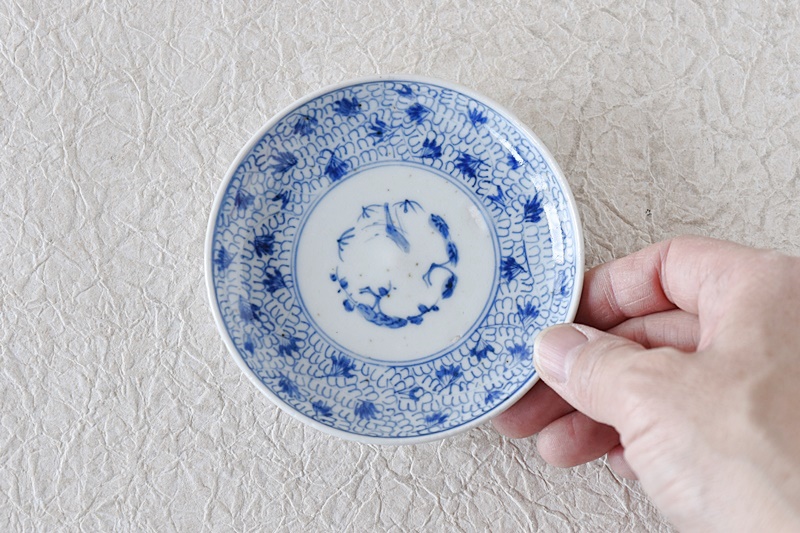 微塵唐草 二器セット 骨董 明治時代 微塵唐草 二器セット 骨董 明治